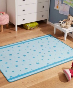 Kindervloerkleed Sterren en Harten 102651 - sfeer