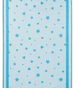 Kindervloerkleed Sterren en Harten 102651 - overzicht boven