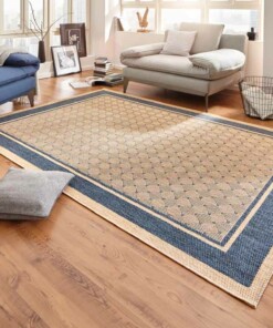 Modern vloerkleed Classy - blauw - sfeer