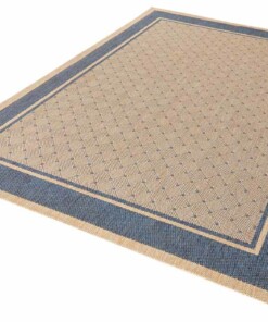 Modern vloerkleed Classy - blauw - overzicht schuin, thumbnail