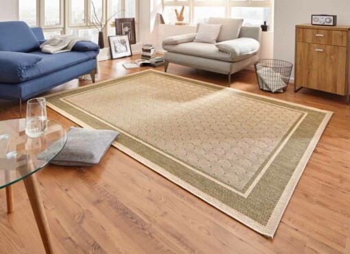 Modern vloerkleed Classy - groen - sfeer