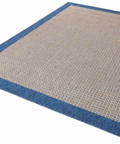 Modern vloerkleed Simple - blauw - overzicht schuin, thumbnail