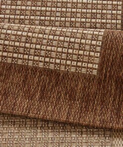 Modern vloerkleed Simple - bruin - close up, thumbnail