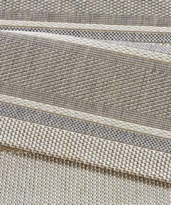 Binnen & buiten vloerkleed Strap - grijs - close up, thumbnail Binnen & buiten vloerkleed Strap - grijs - close up, thumbnail