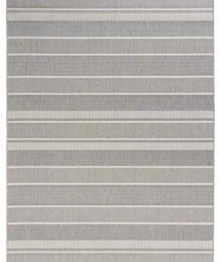 Binnen & buiten vloerkleed Strap - grijs - overzicht boven, thumbnail Binnen & buiten vloerkleed Strap - grijs - overzicht boven, thumbnail