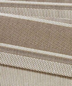 Binnen & buiten vloerkleed Strap - beige - close up, thumbnail Binnen & buiten vloerkleed Strap - beige - close up, thumbnail
