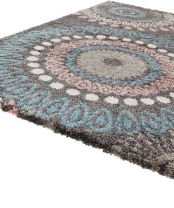 Hoogpolig vloerkleed Globe - grijs - overzicht schuin, thumbnail Hoogpolig vloerkleed Globe - grijs - overzicht schuin, thumbnail