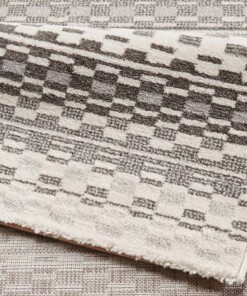 Design vloerkleed Shiver - grijs - close up, thumbnail