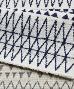 Design vloerkleed Scandinavian - crème/zwart - close up, thumbnail