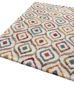 Hoogpolig Vloerkleed New Age - overzicht schuin, thumbnail