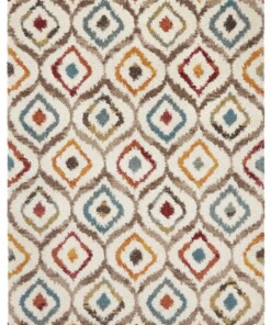 Hoogpolig Vloerkleed New Age - overzicht boven, thumbnail