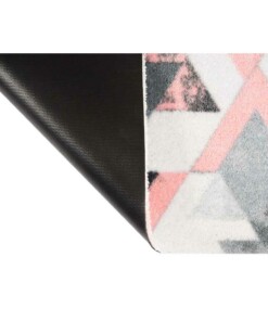 Deurmat Triangle Apricot Pastel 102856 - close up, thumbnail Deurmat Triangle Apricot Pastel 102856 - close up, thumbnail