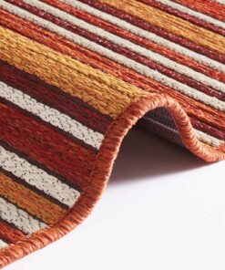 Binnen & buiten vloerkleed Bamboo - rood/oranje - close up, thumbnail Binnen & buiten vloerkleed Bamboo - rood/oranje - close up, thumbnail