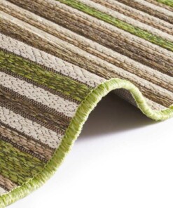 Loper binnen & buiten Bamboo - groen/taupe - close up, thumbnail Loper binnen & buiten Bamboo - groen/taupe - close up, thumbnail
