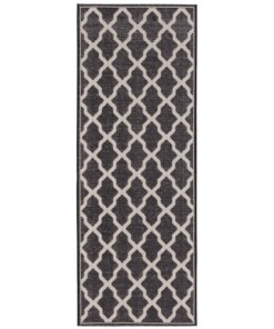 Vlakweef vloerkleed Macrame-Optiek Heaven - zwart - overzicht boven, thumbnail