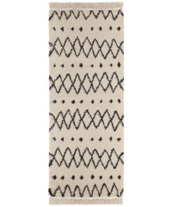 Hoogpolig vloerkleed Calla - crème/bruin - overzicht boven, thumbnail Hoogpolig vloerkleed Calla - crème/bruin - overzicht boven, thumbnail