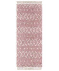 Hoogpolig vloerkleed Calla - roze/crème - overzicht boven, thumbnail Hoogpolig vloerkleed Calla - roze/crème - overzicht boven, thumbnail