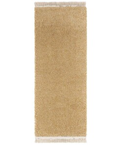 Hoogpolig vloerkleed Aloe - goud/crème - overzicht boven, thumbnail