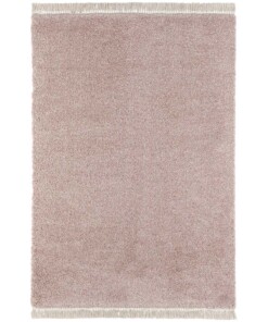 Hoogpolig vloerkleed Aloe - roze/crème - overzicht boven, thumbnail