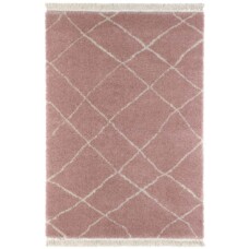 Hoogpolig vloerkleed Primerose - roze/crème - overzicht boven, thumbnail Hoogpolig vloerkleed Primerose - roze/crème - overzicht boven, thumbnail