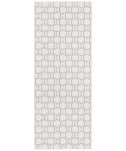 Modern vloerkleed Novalie - crème/grijs - overzicht boven, thumbnail