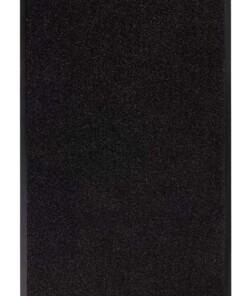 Modern effen deurmat Garden Brush - zwart - overzicht boven, thumbnail