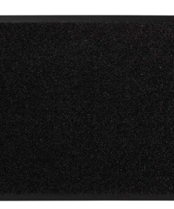 Modern effen deurmat Garden Brush - zwart - overzicht boven, thumbnail