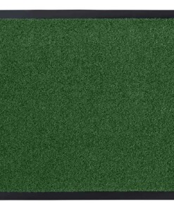 Modern effen deurmat Garden Brush - groen - overzicht boven, thumbnail