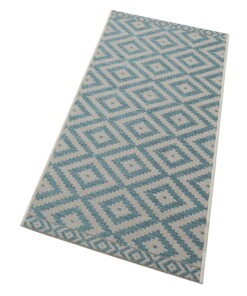 Scandinavisch buitenkleed Summer - blauw - overzicht schuin, thumbnail Scandinavisch buitenkleed Summer - blauw - overzicht schuin, thumbnail