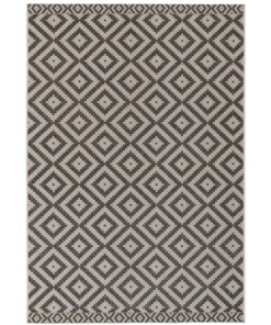 Scandinavisch buitenkleed Summer - zwart - overzicht boven, thumbnail