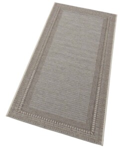 Binnen & Buiten vloerkleed vlakweef Ocean - grijs/taupe - overzicht schuin, thumbnail Binnen & Buiten vloerkleed vlakweef Ocean - grijs/taupe - overzicht schuin, thumbnail