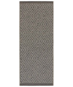 Scandinavisch buitenkleed Sea - zwart/taupe - overzicht boven, thumbnail