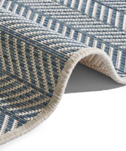 Binnen & buiten vloerkleed Caribbean - blauw - close up, thumbnail