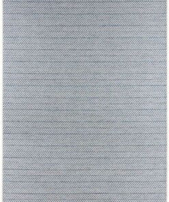 Binnen & buiten vloerkleed Caribbean - blauw - overzicht boven, thumbnail