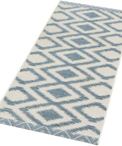 Loper binnen & buiten Isle - blauw - overzicht schuin, thumbnail Loper binnen & buiten Isle - blauw - overzicht schuin, thumbnail