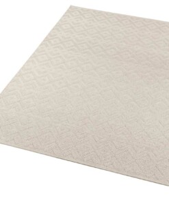 Modern vloerkleed Alley - crème - overzicht schuin, thumbnail