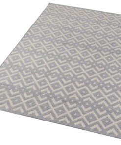 Modern vloerkleed Alley - grijs - overzicht schuin, thumbnail