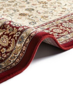 Oosters vloerkleed Marseille - rood/crème - close up, thumbnail