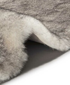 Decoratievacht imitatiebont Superior - crème/wit - close up, thumbnail