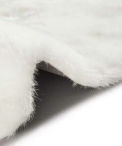 Decoratievacht imitatiebont Superior - wit - close up, thumbnail Decoratievacht imitatiebont Superior - wit - close up, thumbnail