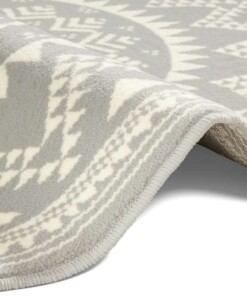 Rond vloerkleed Valencia - grijs - close up, thumbnail Rond vloerkleed Valencia - grijs - close up, thumbnail