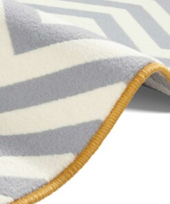 Modern vloerkleed Meridian - goud/grijs - close up, thumbnail