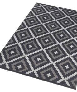 Modern vloerkleed ruiten Snug - zwart/crème - overzicht schuin, thumbnail Modern vloerkleed ruiten Snug - zwart/crème - overzicht schuin, thumbnail