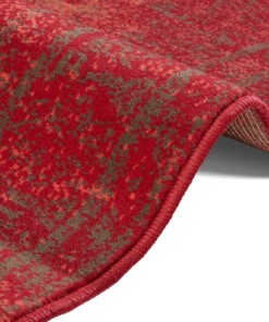 Modern vloerkleed Cordelia - rood/grijs - close up, thumbnail