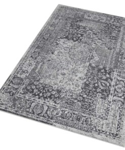 Vintage vloerkleed Plume - blauw/grijs - overzicht schuin, thumbnail Vintage vloerkleed Plume - blauw/grijs - overzicht schuin, thumbnail