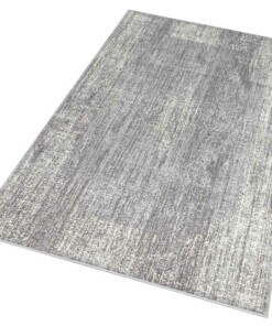 Vintage vloerkleed Elysium - grijs/crème - overzicht schuin, thumbnail