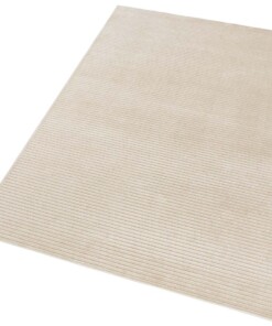 Modern effen vloerkleed Hazel - crème - overzicht schuin, thumbnail