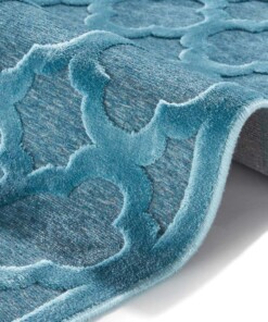 Modern vloerkleed Bryon - blauw - close up, thumbnail Modern vloerkleed Bryon - blauw - close up, thumbnail