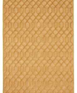 Modern vloerkleed Caine - goud - overzicht boven, thumbnail