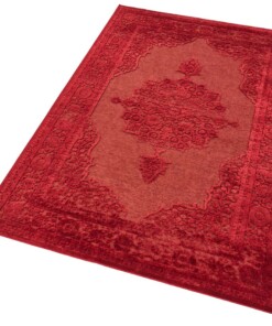 Vintage vloerkleed Willow - rood - overzicht schuin, thumbnail Vintage vloerkleed Willow - rood - overzicht schuin, thumbnail